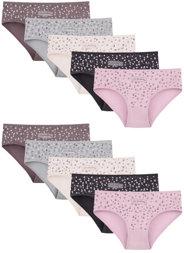 Women's Panties (Assorted) 10 pcs/pack. Donella 3171PB264 — Turkey wholesale collection