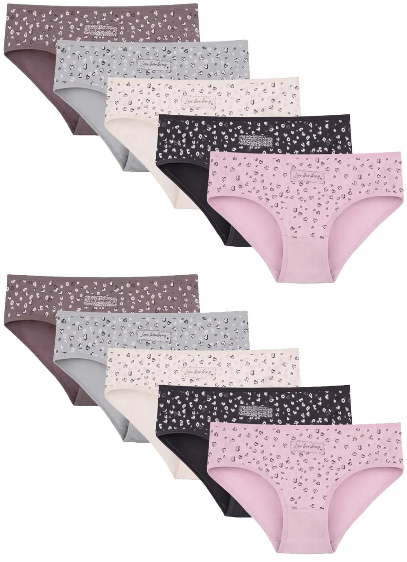 Women's Panties (Assorted) 10 pcs/pack. Donella 3171PB264 — Turkey wholesale collection