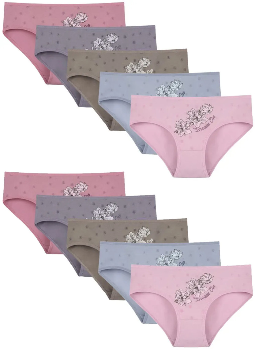 Women's Panties (Assorted) 10 pcs/pack. Donella 3171PB275 — direct Turkish factory supply