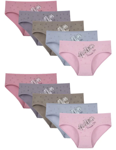 Women's Panties (Assorted) 10 pcs/pack. Donella 3171PB275 — direct Turkish factory supply