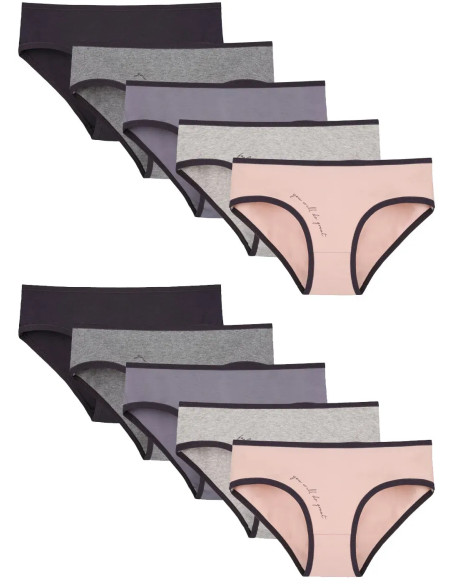 Women's Panties (Assorted) 10 pcs/pack. Donella 3171PB283 — Turkish textile wholesale