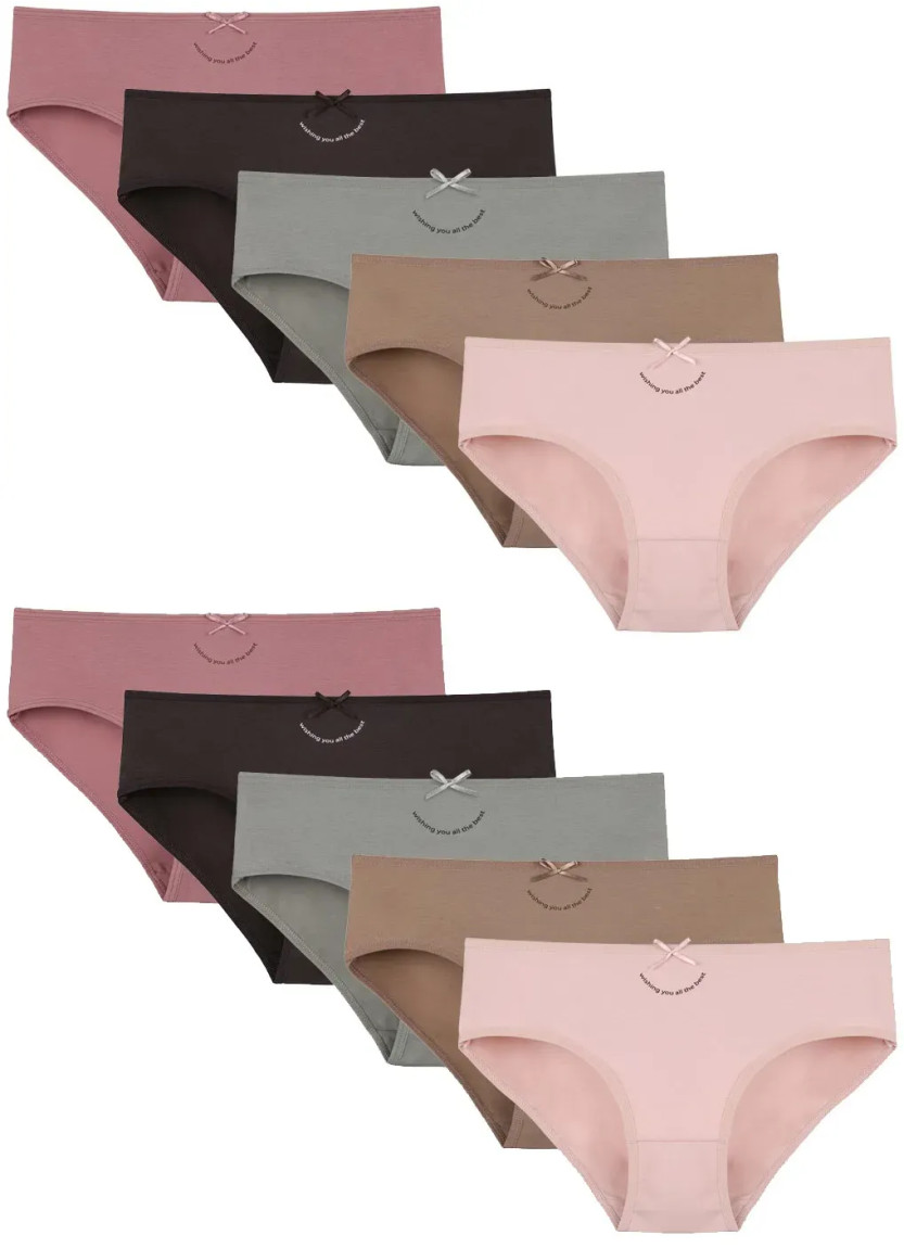 Women's Panties (Assorted) 10 pcs/pack. Donella 3171PB284 — Istanbul wholesale supplier