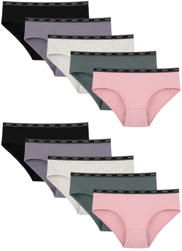 Women's Panties (Assorted) 10 pcs/pack. Donella 3171PD29 — factory-direct from Turkey