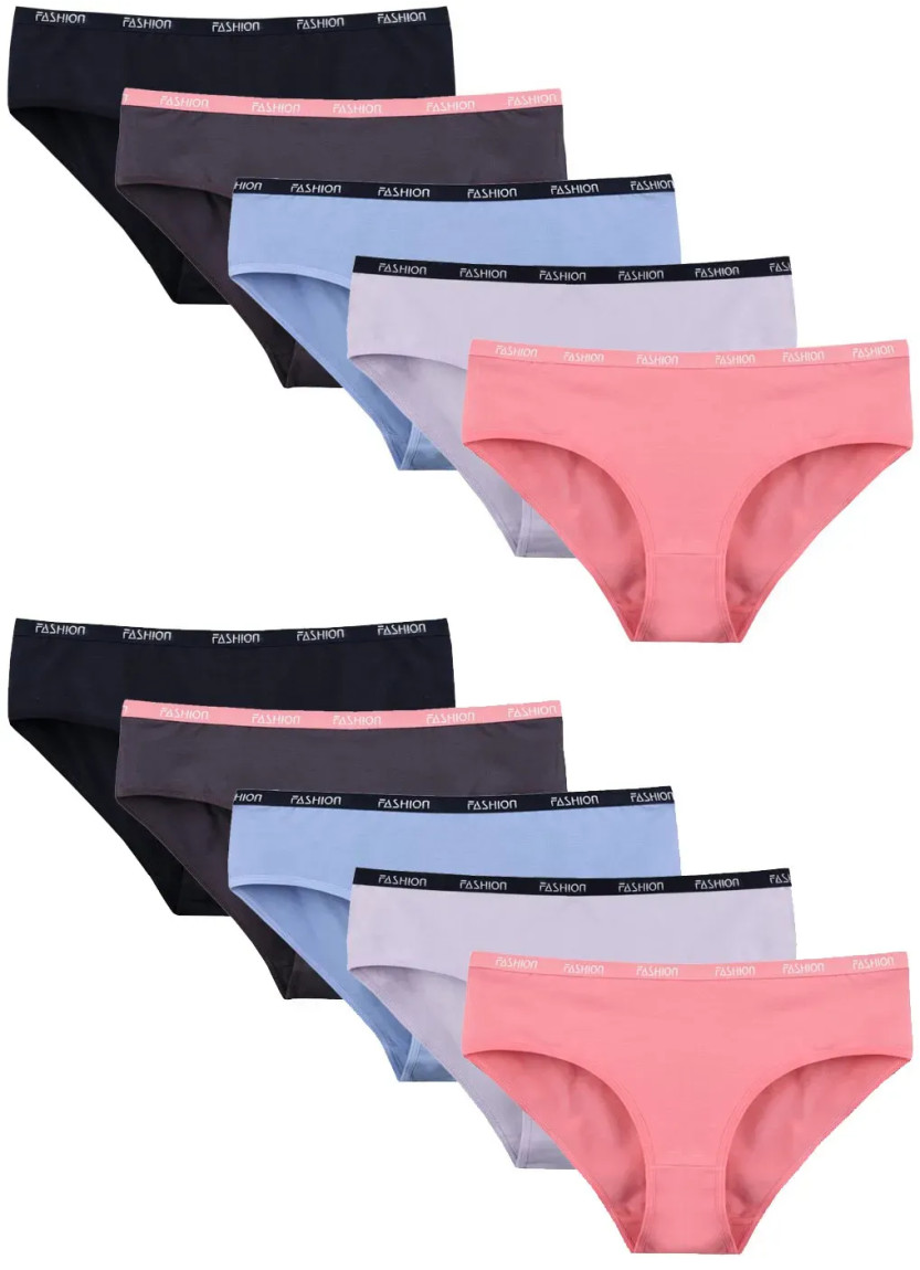 Women's Panties (Assorted) 10 pcs/pack. Donella 3171PD6-VO — Turkey wholesale collection