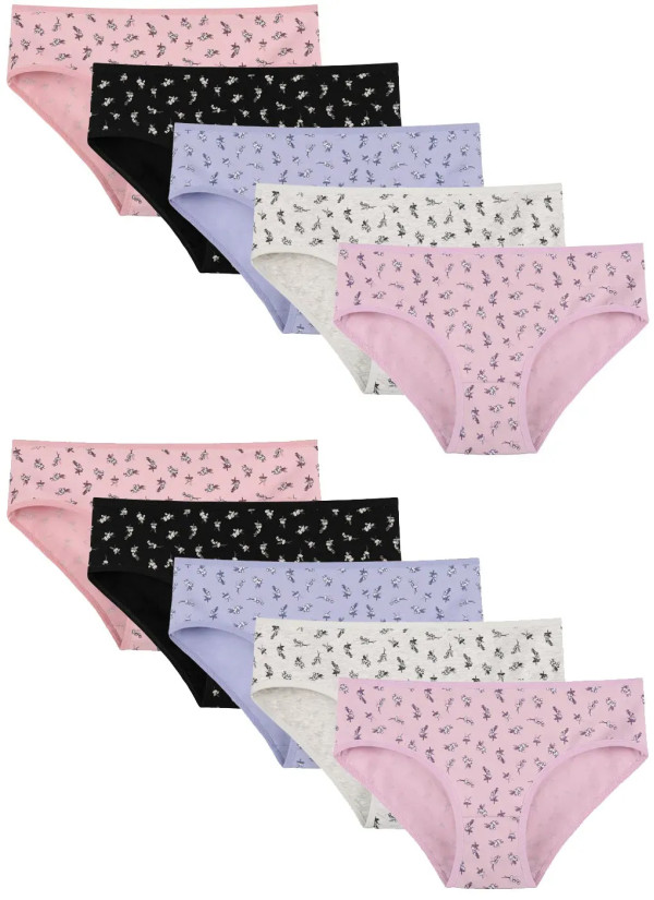 Women's Panties (Assorted) 10 pcs/pack. Donella 318156 — Istanbul wholesale supplier