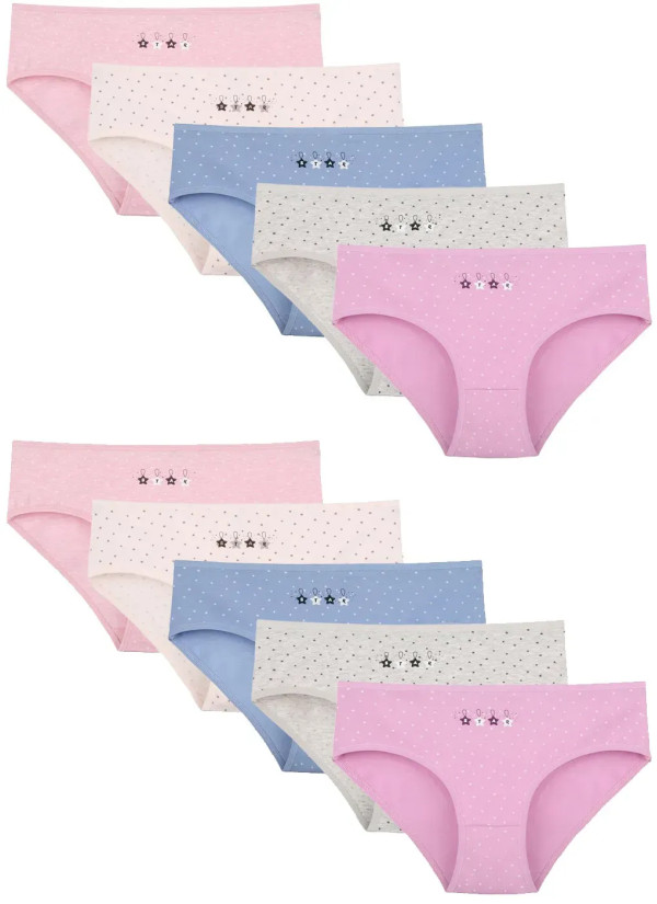 Women's Panties (Assorted) 10 pcs/pack. Donella 3181B38 — wholesale from Turkey