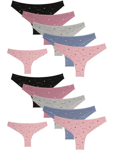 Women's Panties (Assorted) 10 pcs/pack. Donella 408154 — Istanbul wholesale supplier