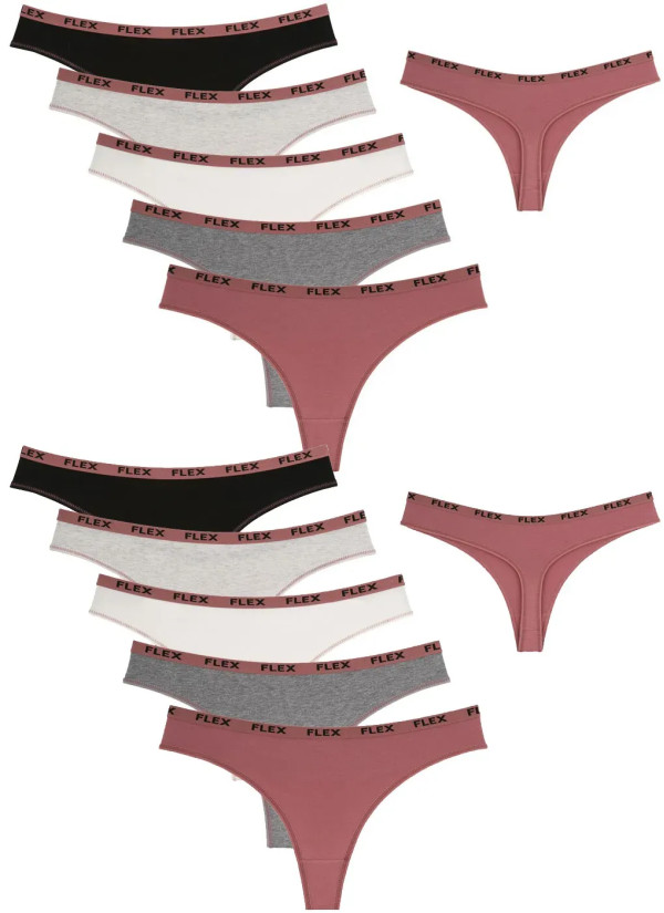 Women's Panties (Assorted) 10 pcs/pack. Donella 2471PD30 — direct Turkish factory supply