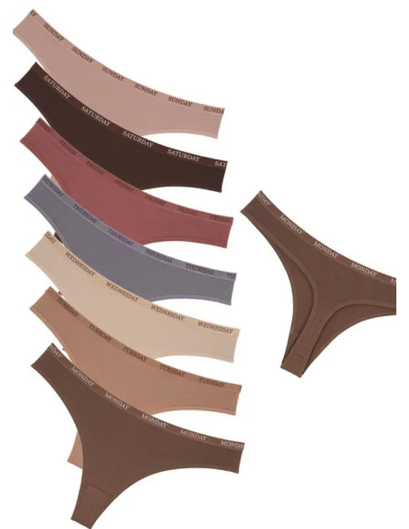 Women's Panties (Assorted) 7 pcs/pack. Donella 72471PD33 — Turkish textile wholesale