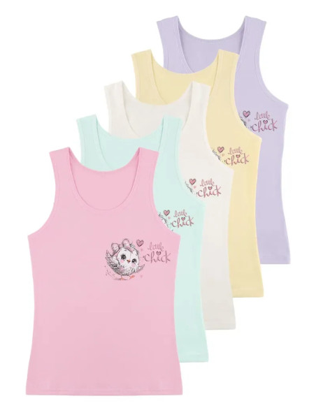 Camisoles for Girls' (Assorted) 10 pcs/pack. Donella 4971PB205 — wholesale from Turkey