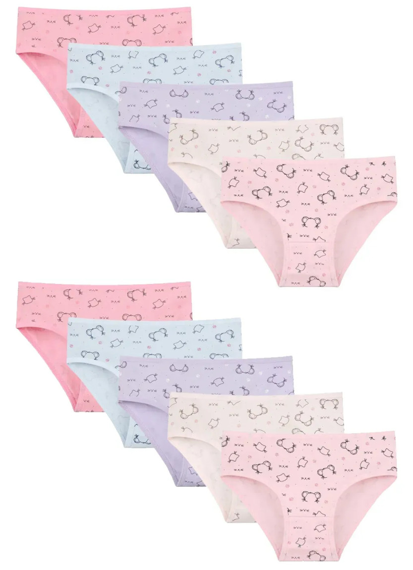 Panties for Girls' (Assorted) 10 pcs/pack. Donella 411534 — Turkish textile wholesale