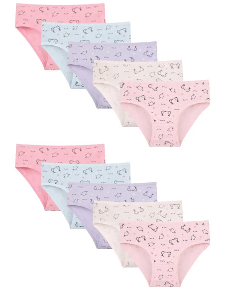 Panties for Girls' (Assorted) 10 pcs/pack. Donella 411534 — Turkish textile wholesale