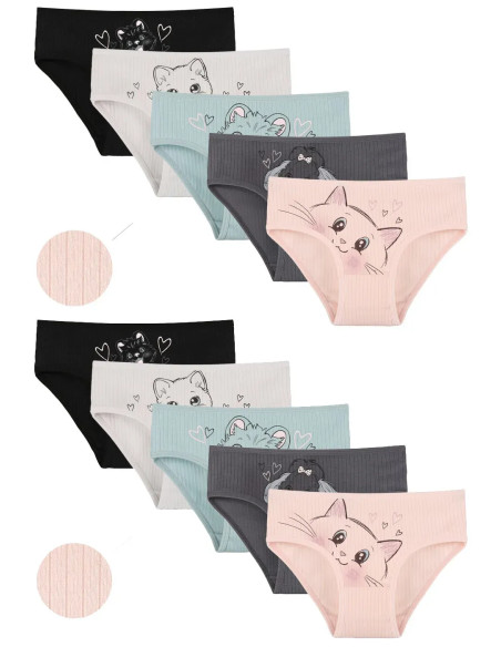 Panties for Girls' (Assorted) 10 pcs/pack. Donella 4123PB3 — factory-direct from Turkey