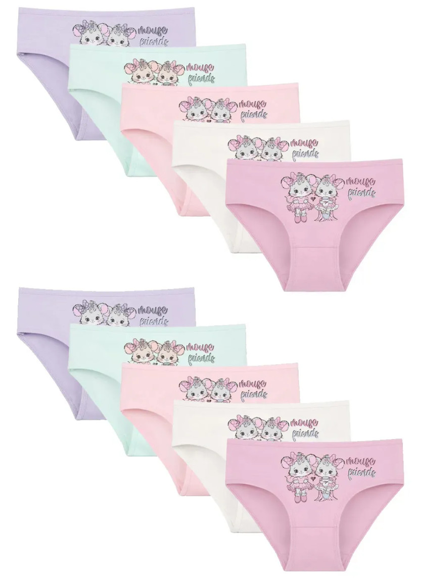Panties for Girls' (Assorted) 10 pcs/pack. Donella 4171PB162 — wholesale from Turkey