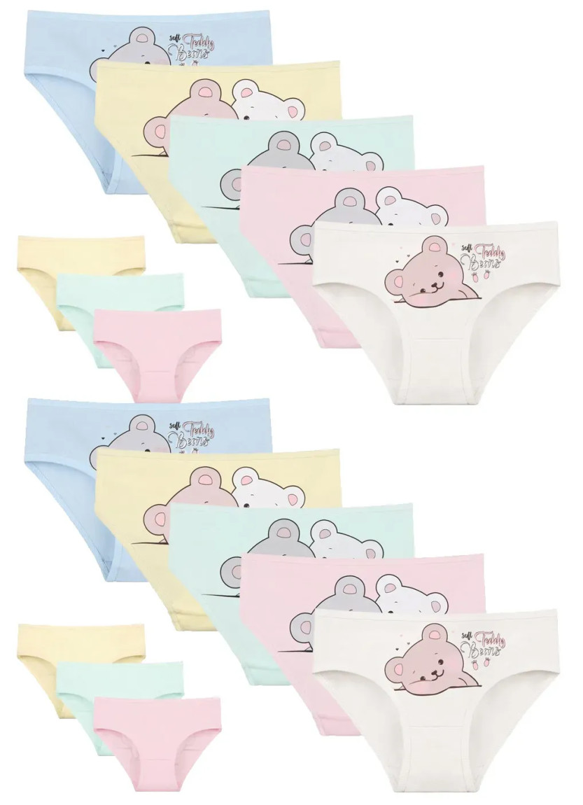 Panties for Girls' (Assorted) 10 pcs/pack. Donella 4171PB215 — direct Turkish factory supply
