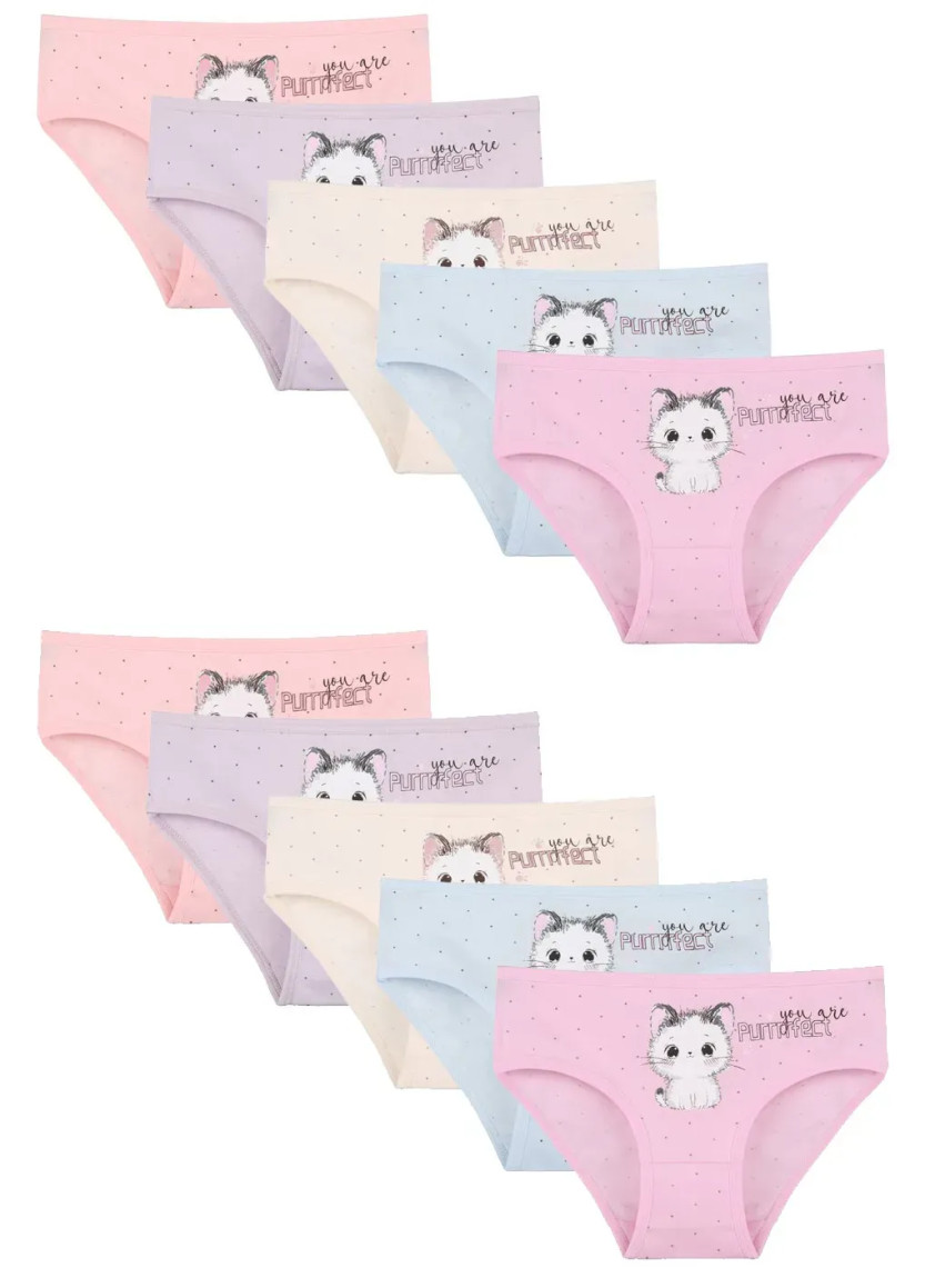 Panties for Girls' (Assorted) 10 pcs/pack. Donella 4181B46 — wholesale from Turkey