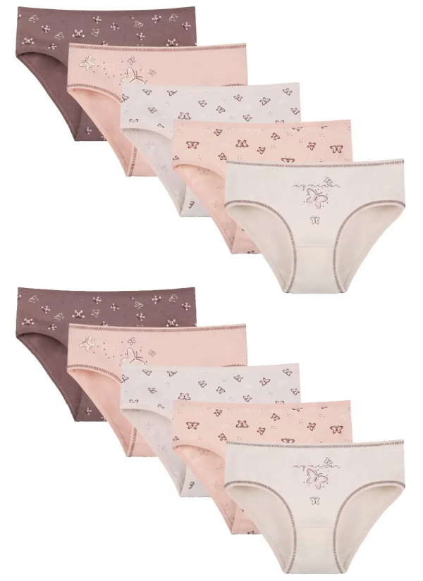 Panties for Girls' (Assorted) 10 pcs/pack. Donella 4181B52 — Turkey wholesale collection