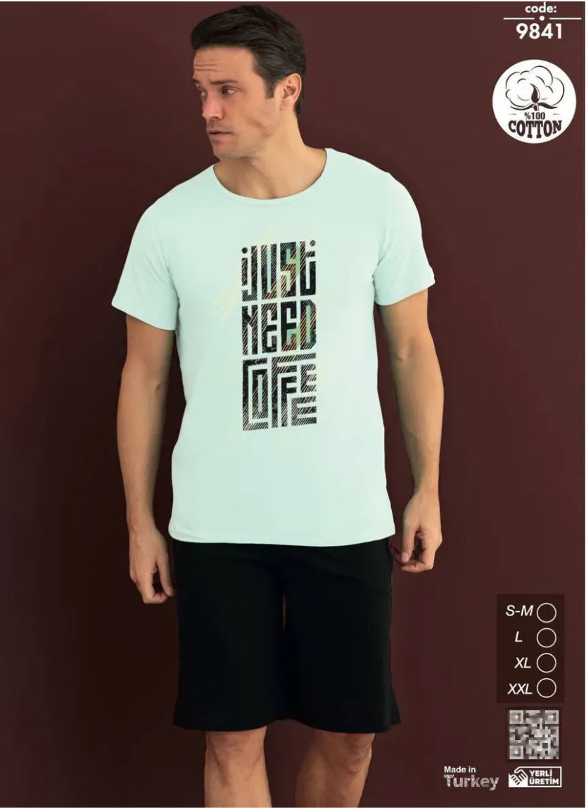 Seamlife 9841 Shorts Homewear Set (SM+L+XL+2XL) — Turkish factory wholesale