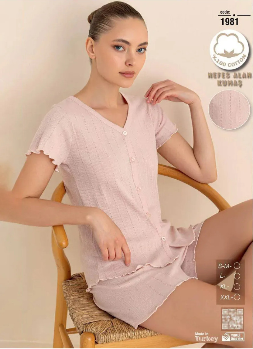 Women's Shorts Set Made of Breathable Cotton (SM+L+XL+2XL) Seamlife 1981 — Turkish factory wholesale