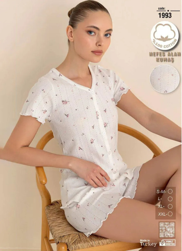 Women's Shorts Set Made of Breathable Cotton (SM+L+XL+2XL) Seamlife 1993 — wholesale for boutiques