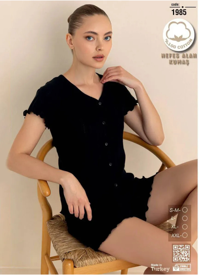 Женский Комплект с Шортами из Дышащего Хлопка (SM+L+XL+2XL) SeamLife 1985 — оптом от турецкой фабрики