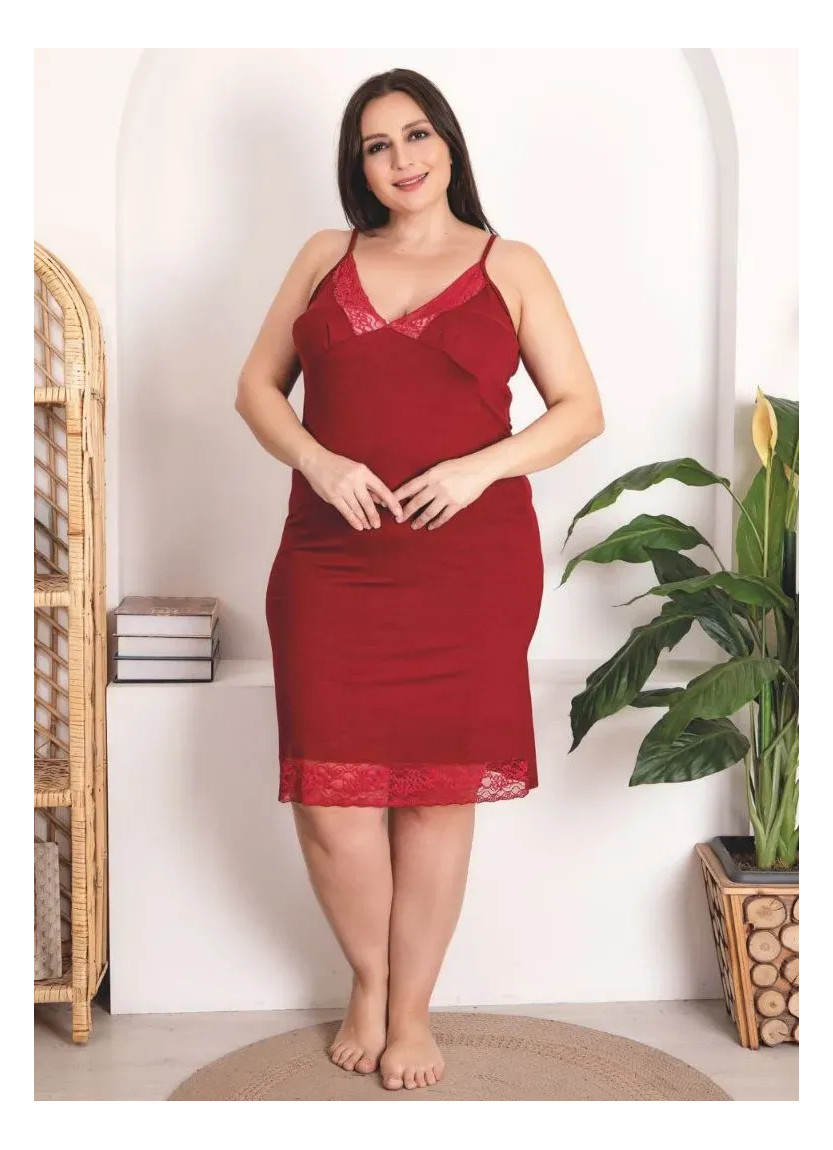Халат + Сорочка Комплект 2-ка (2XL+3XL+4XL) Lady Lady BTL 19226 — оптовая поставка из Турции