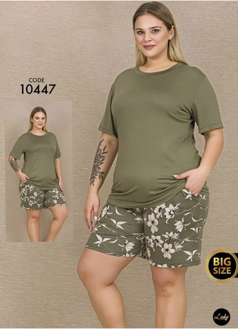 Женский Комплект с Шортами (2XL+3XL+4XL) Lady 10447 Lady BTL 10447 — фабричная коллекция оптом