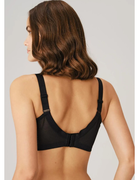 Women's Minimizer Bra without Push-Up, with Underwire with Lace Anil 3717 BLACK — Turkish factory wholesale