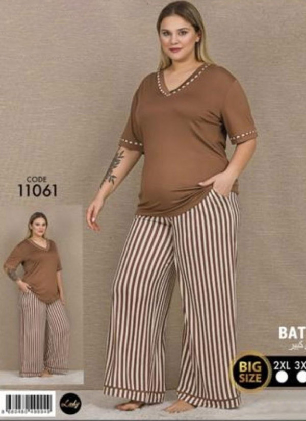 Women's (2XL+3XL+4XL) Lady BTL Ksa 11061 — Turkish factory wholesale