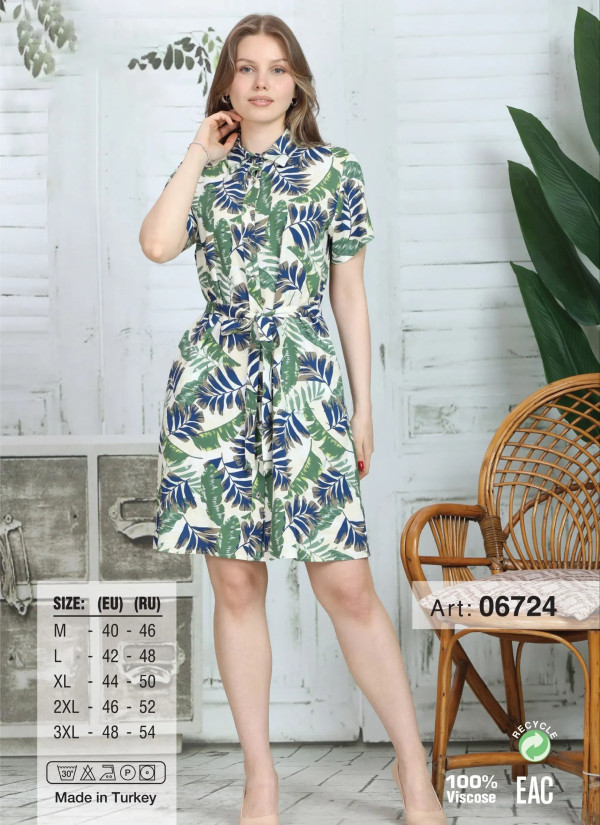 Tunic Viscose (M+L+XL+2XL+3XL) JEN 06724 — Turkey wholesale collection