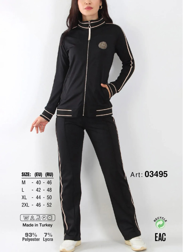 Women's Sports Suit 2-Piece (M+L+XL+2XL) JEN 03495 — Turkey wholesale collection