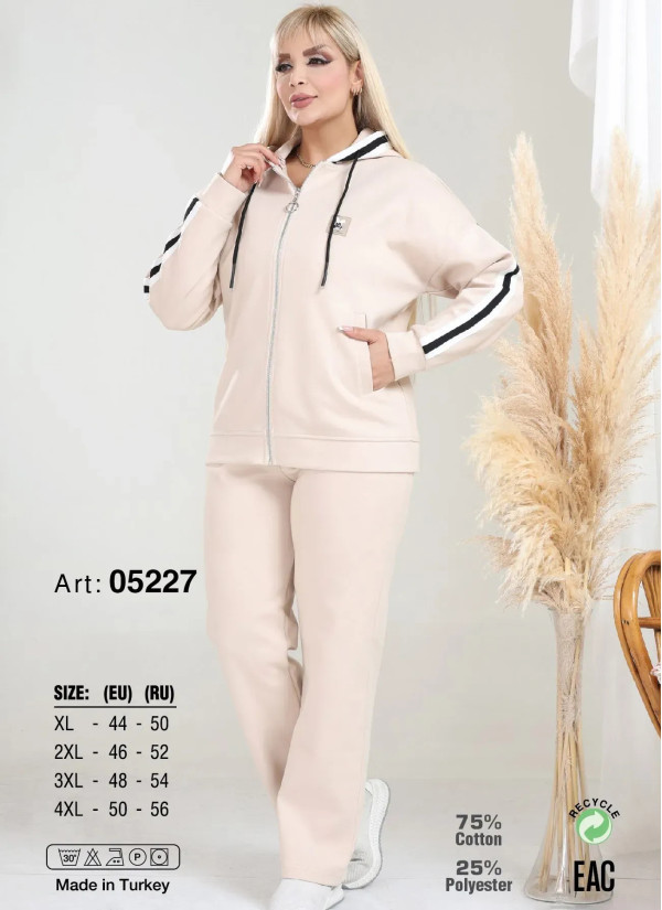 Women's Sports Suit 2-Piece (XL+2XL+3XL+4XL) JEN 05227 — Istanbul wholesale supplier