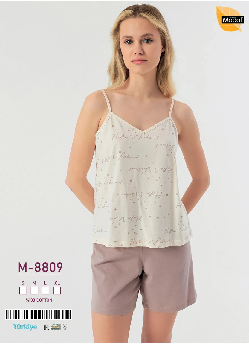 Женский Комплект с Шортами Хлопок (S+M+L+XL) Caroline M-8809 — оптом от турецкой фабрики