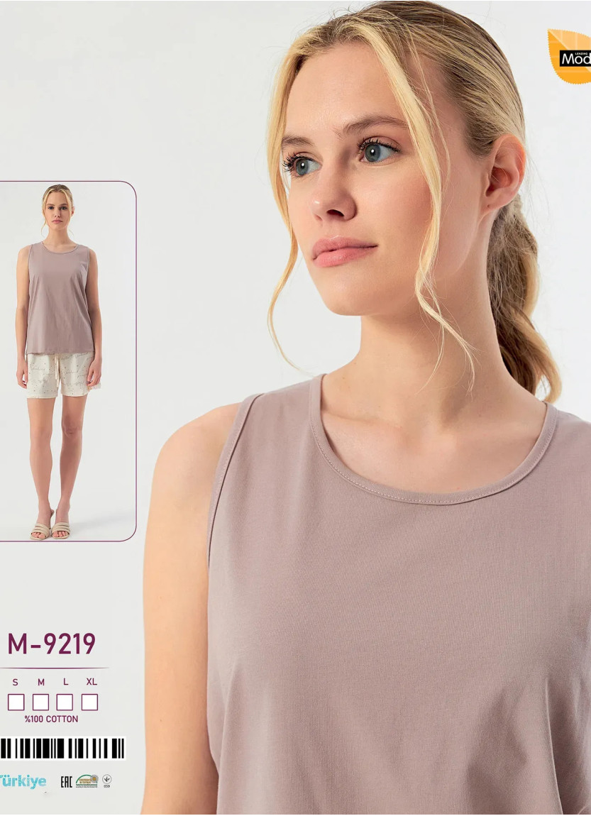 Women's Shorts Set Cotton Caroline -9219 (S+M+L+XL) Caroline M-9219 — Istanbul wholesale supplier