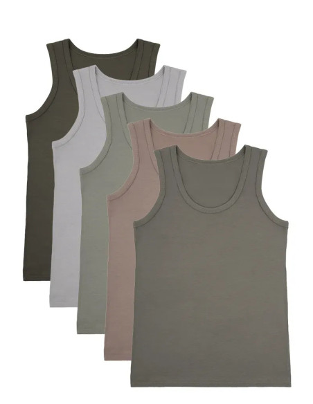 Camisoles for Boys' (Assorted) 10 pcs/pack Donella 7771PD5 — Turkish textile wholesale