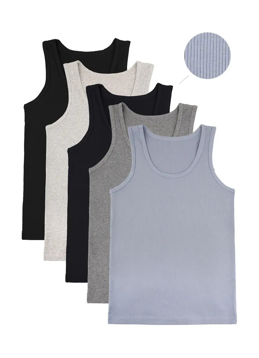 Camisoles for Boys' (Assorted) 10 pcs/pack Donella 8732P — Turkish textile wholesale