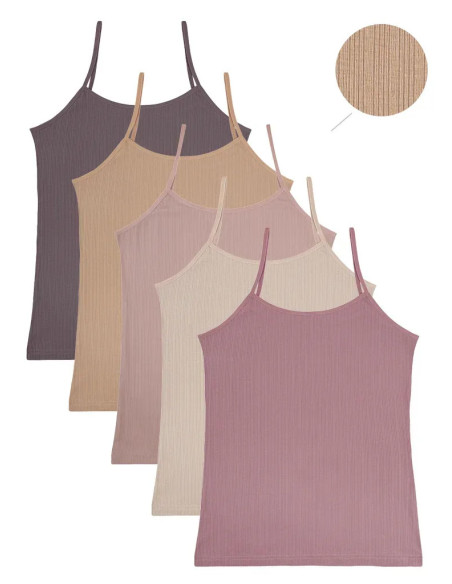 Camisoles Women's (Assorted) 10 pcs/pack. Donella 2328PD1 — Turkey wholesale collection