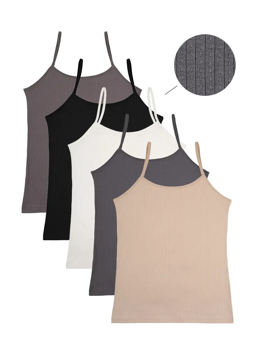Camisoles Women's (Assorted) 10 pcs/pack. Donella 2355P — direct Turkish factory supply