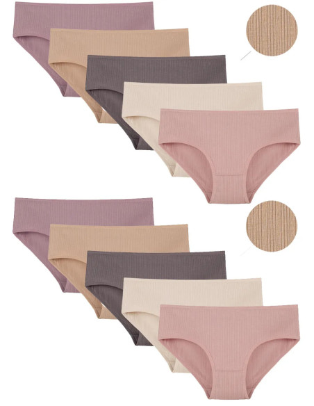 Women's Panties (Assorted) 10 pcs/pack. Donella 3128PD1 — wholesale from Turkey