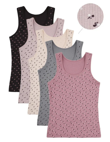 Camisoles for Girls' (Assorted) 10 pcs/pack. Donella 493302 — wholesale from Turkey