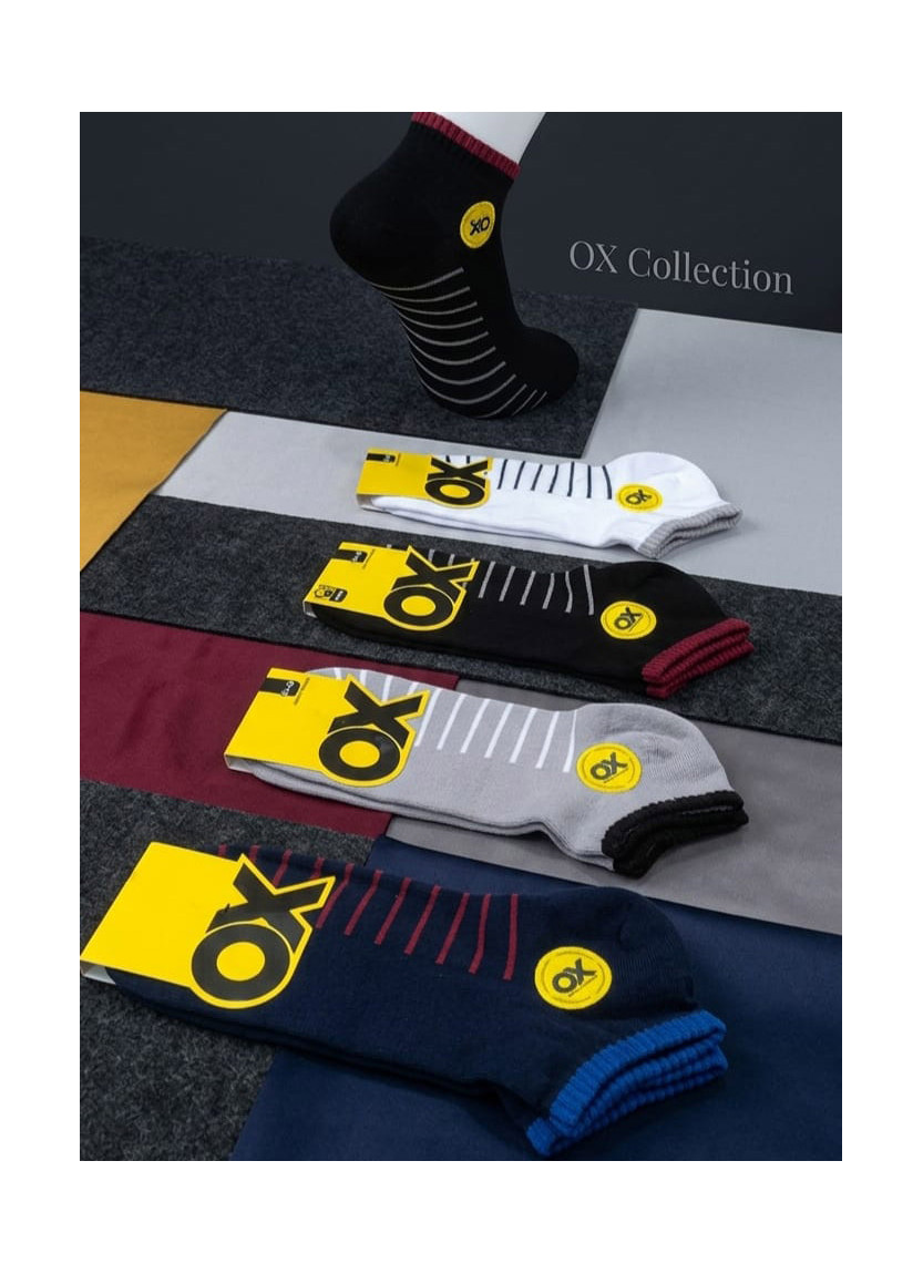 Носки Хлопковые Мужские 12 Пар/Уп. (40-44) (Ассорти) OX OX ErCotKsa 250C01 — турецкий текстиль оптом
