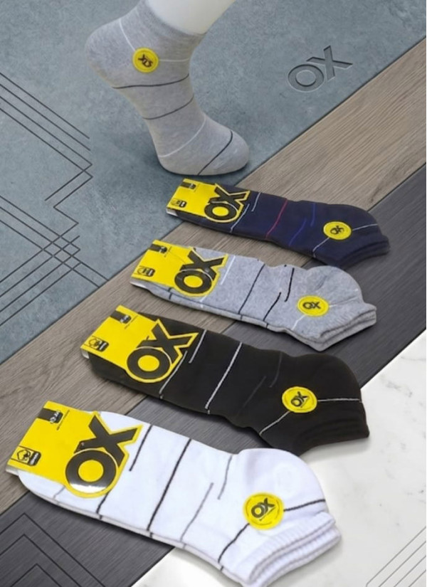 Носки Хлопковые Мужские 12 Пар/Уп. (40-44) (Ассорти) OX OX ErCotKsa 250C02 — фабричная коллекция оптом