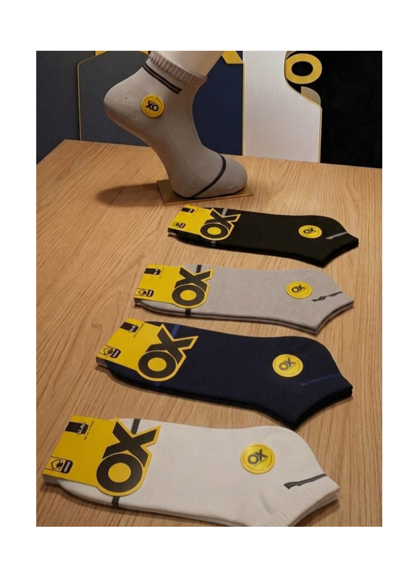 Носки Хлопковые Мужские 12 Пар/Уп. (40-44) (Ассорти) OX OX ErCotKsa 250C04 — оптом от турецкой фабрики
