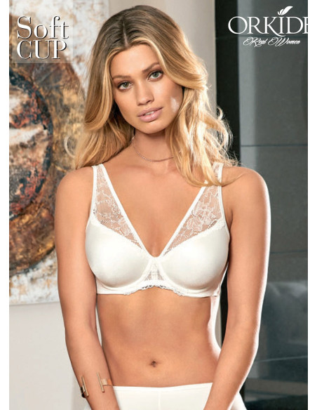 Plus Size Lace Bra Orkide 8200 — wholesale from Turkey