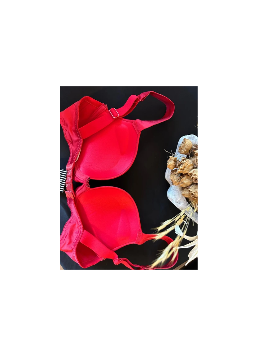 Double Push-Up Bra with Rhinestone Straps Orkide 8825 Red ORKIDE 8825 NEW Kirmizi — Istanbul wholesale supplier