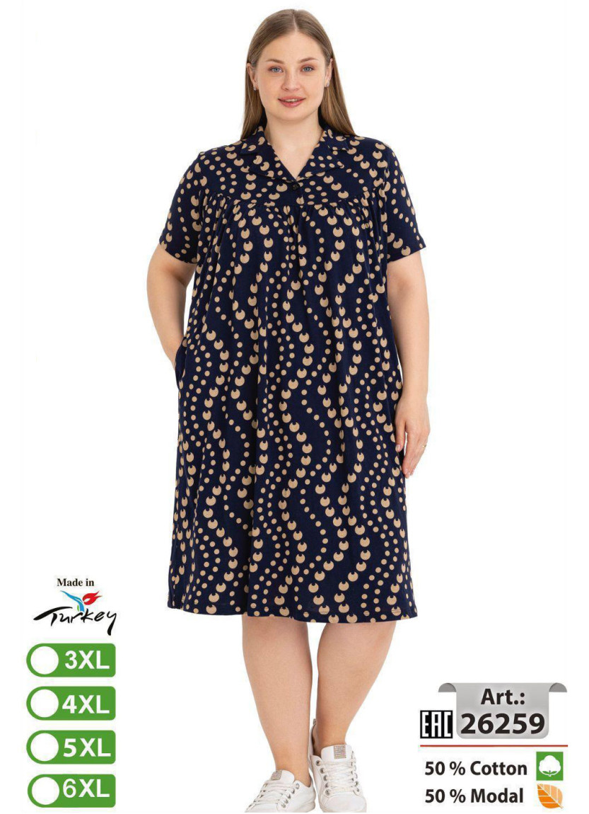 intensive 26259 Modal Dress (3XL+4XL+5XL+6XL) — factory-direct from Turkey