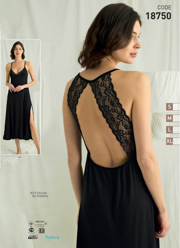Ночная Сорочка (S+M+L+XL) MONAMISE 18750 — оптом от турецкой фабрики