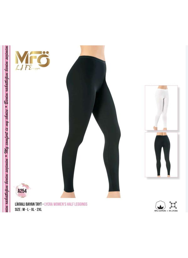 Women’s Cotton Leggings with Lycra MFO A254 — wholesale from Turkey 2