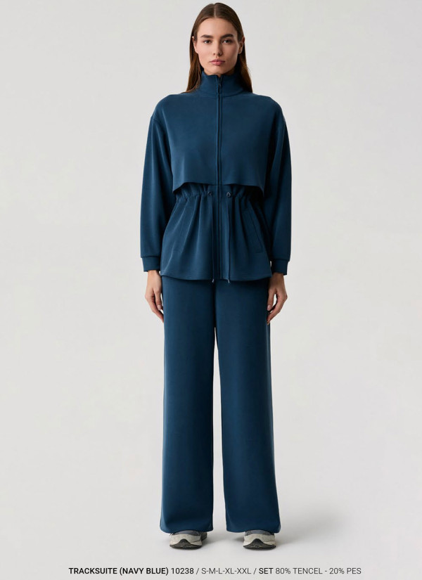 Спортивный Костюм (Тёмно-синий) Penye Mood 10238 Penye Mood 10238 Navy Blue — купить оптом из Турции
