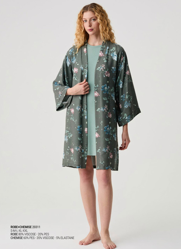 Robe + Chemise Set Catherines 20311 — Istanbul wholesale supplier